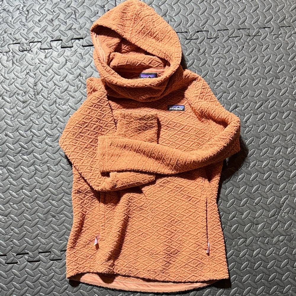 Patagonia Textured Burnt Orange Hoodie
